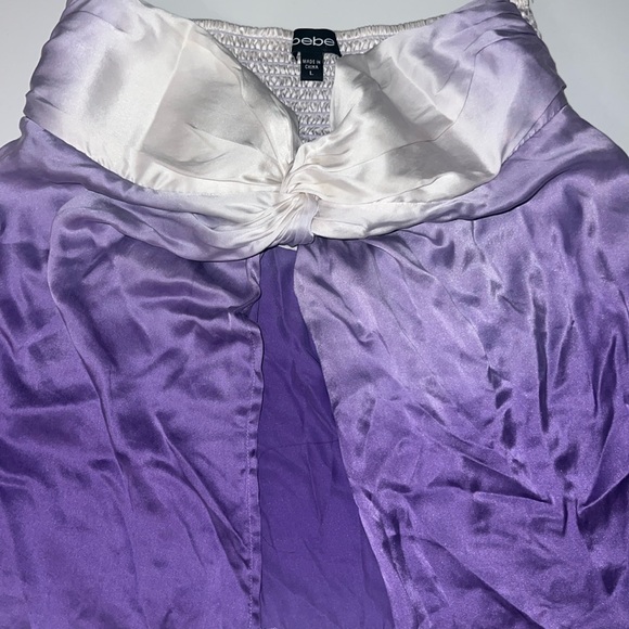 Bebe 90s Y2K Ombré Purple Twist Tie & Smocked Back - Picture 2 of 4